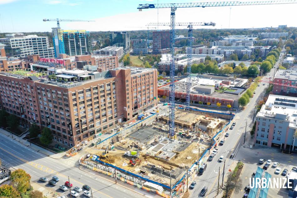 Ponce City Market's first new highrise tops out over BeltLine